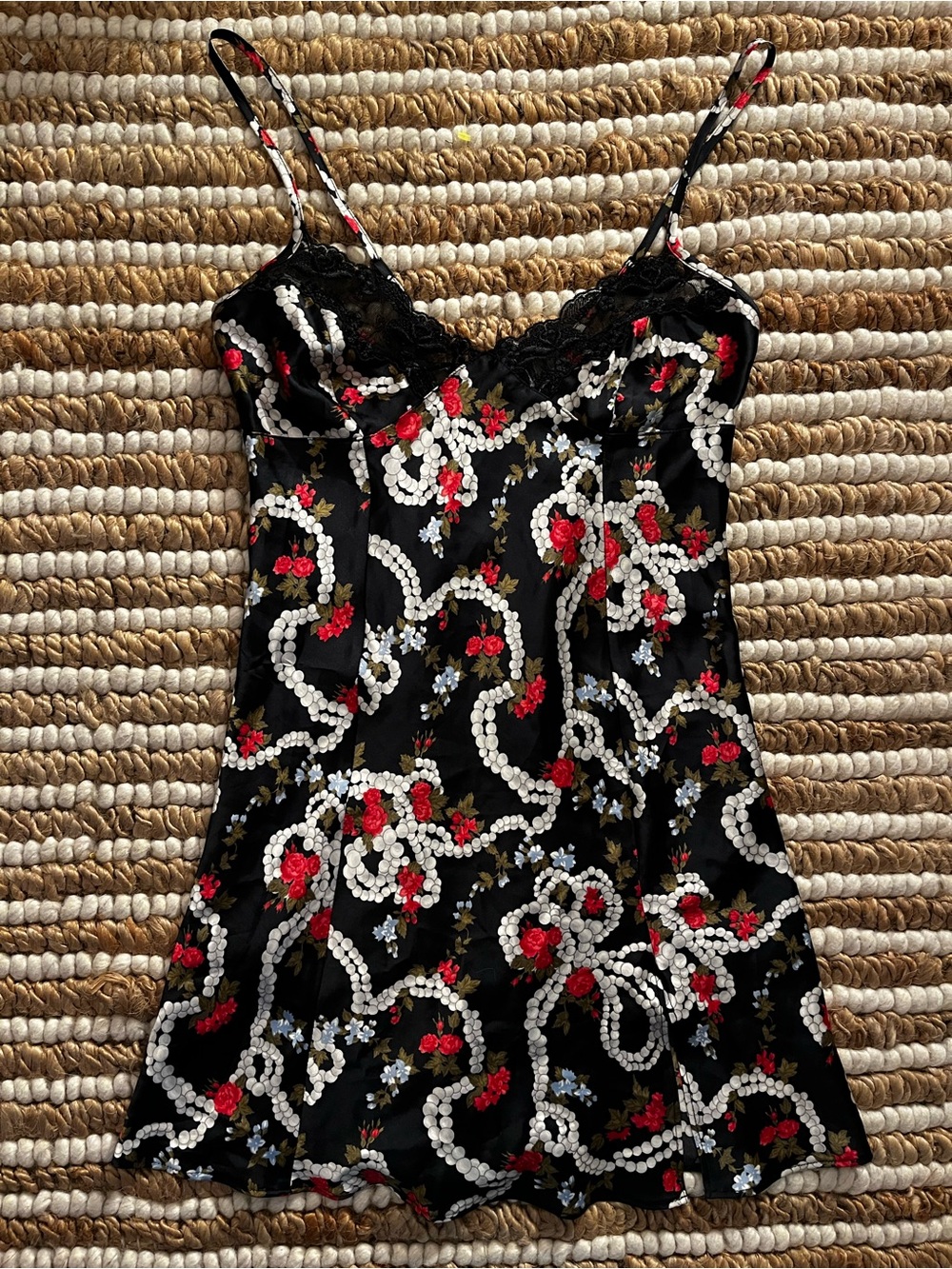 Vintage Victoria’s Secret Floral Satin Slip Dress Nightie